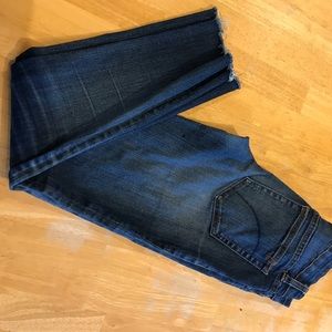 JOE’s jeans size 27 skinny jeans raw hem